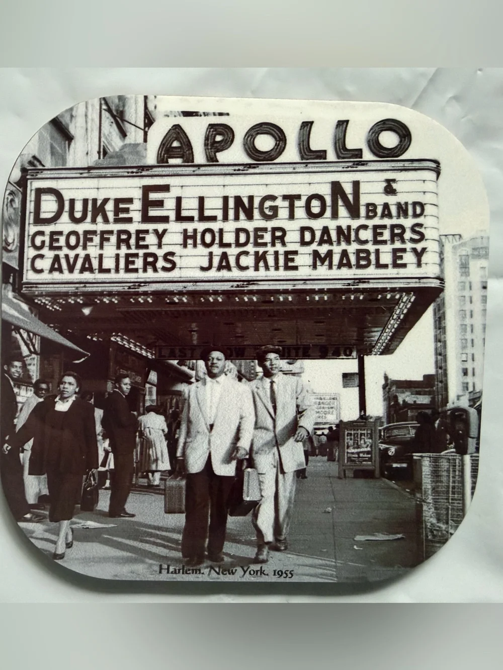 🗽 NYC Black & White Vintage Celebrity Coaster Set